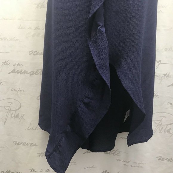 Spirit of Grace Crepe Dress  XL Blue Sleeveless - Picture 3 of 8